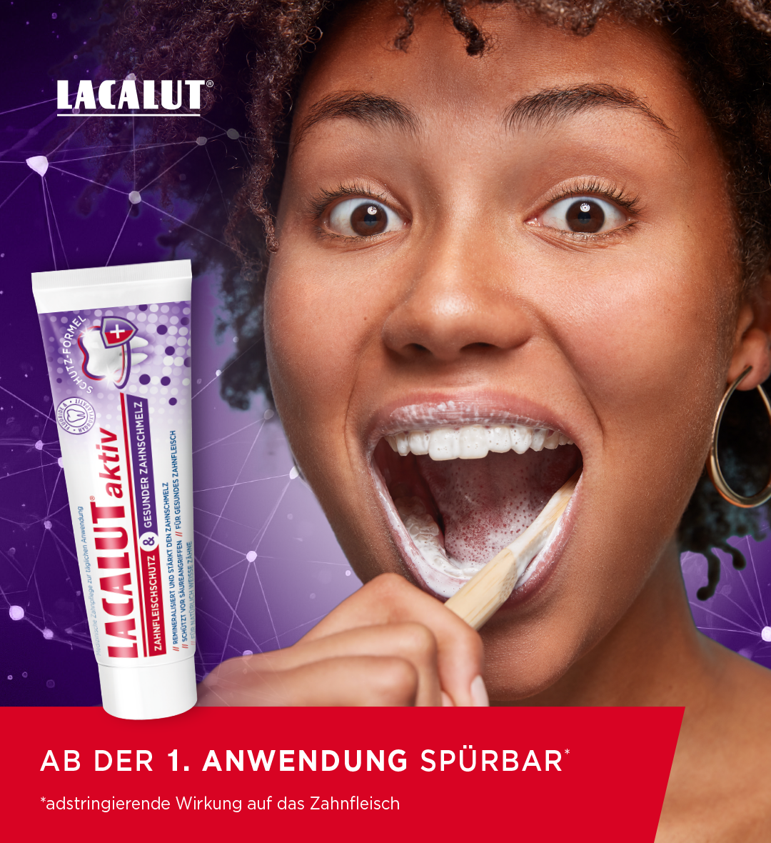 LACALUT® aktiv Zahnfleisch­schutz & Gesunder Zahnschmelz Zahncreme